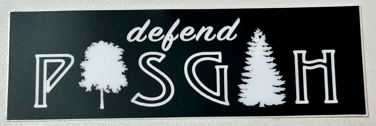 Defend Pisgah Tree Logo